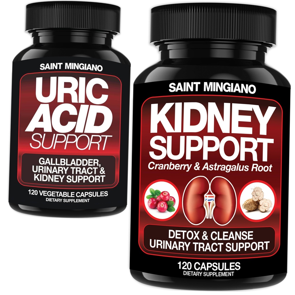 Soutien du rein Nettoyer la désintoxication et la réparation - Avec - Uric Acid Support – Gallbladder, Urinary Tract & Rein Support pour les hommes et les femmes