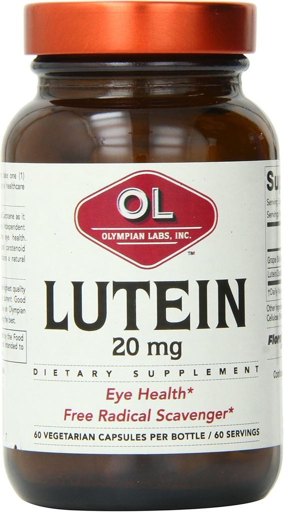 Olympian Lab Lutein Natural Carotenoid Kapseln, 60 Zähler