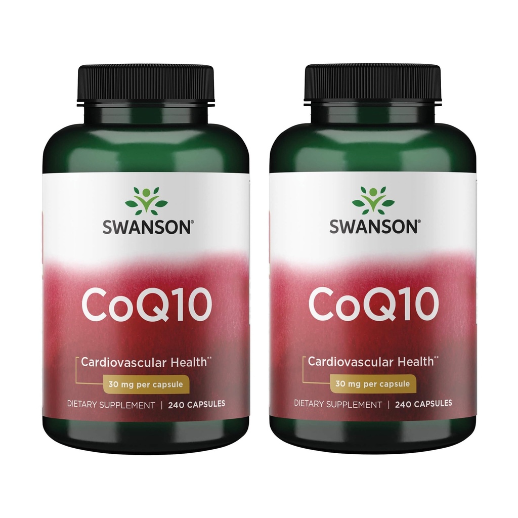 Swanson Coq10 30 mg 240 capsules (2 boîtes)