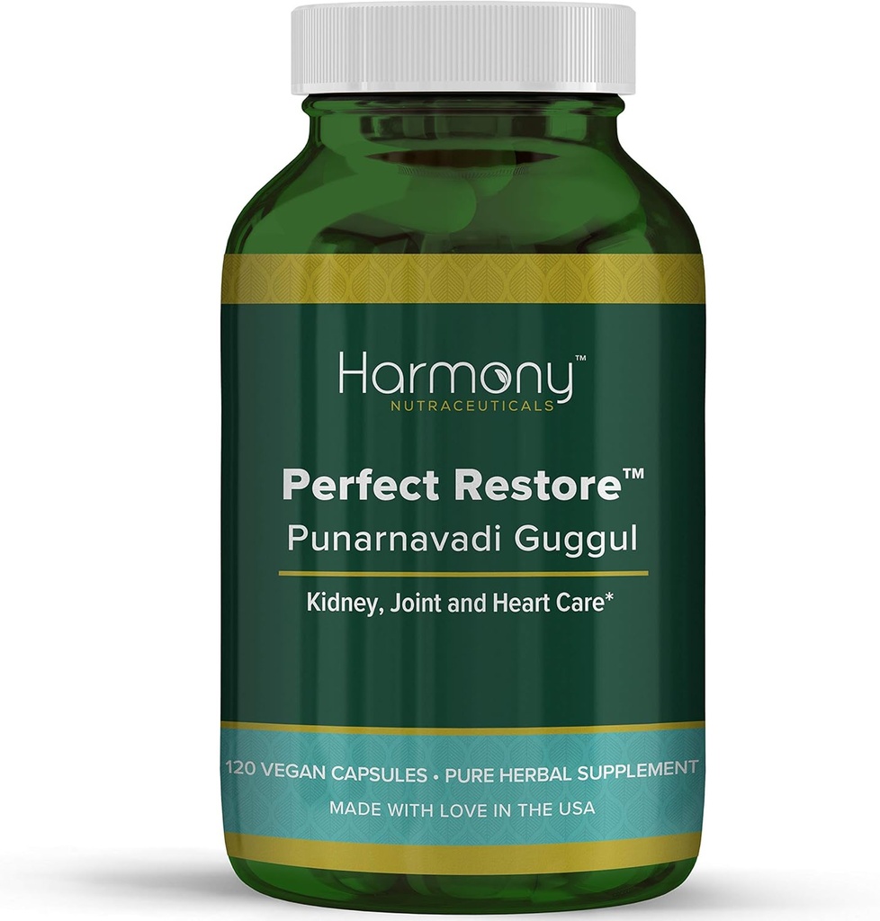 Punarnavadi Guggul Perfect Restore Dr. Gumman's Clinical Grade Höchste Potenz maximale Stärke Harmony Nutraceuticals 120 Vegan Kapseln