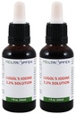 Solution d'iode de Lugol 2x1 Fl Oz - 2x30 ml.