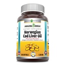 Erstaunlich Omega Norwegian Cod Liver Oil 1250 Mg Softgels Ergänzung | Omega-3, EPA, DHA, Vitamin A, Vitamin D & Vitamin E (Lemon | 250 Count)