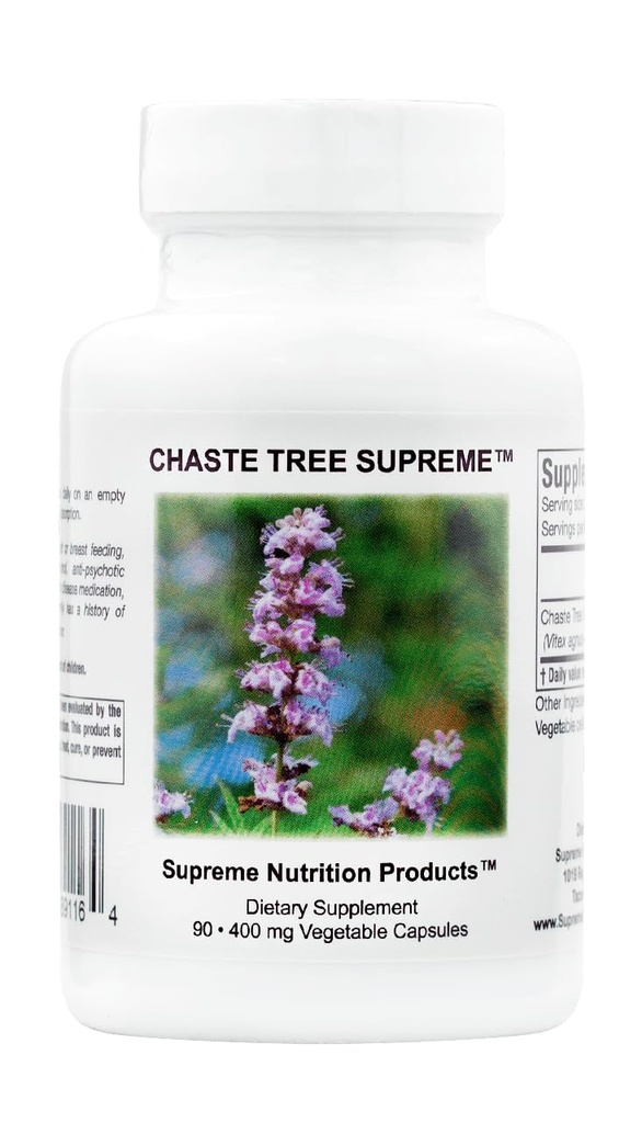 Supreme Nutrition Chaste Tree Supreme, 90 Pure Vitex Vegetarische Kapseln