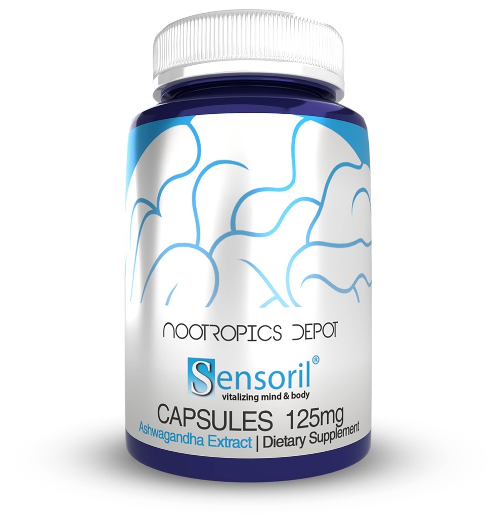 Nootropics Depot Sensoril Ashwagandha Capsules 125 mg 180 Ct.