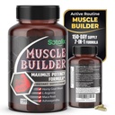Supplément Ultra Muscle Builder avec L-Arginine & Tribulus – Support d'entraînement sportif – 150 capsules (150 jours d'approvisionnement)