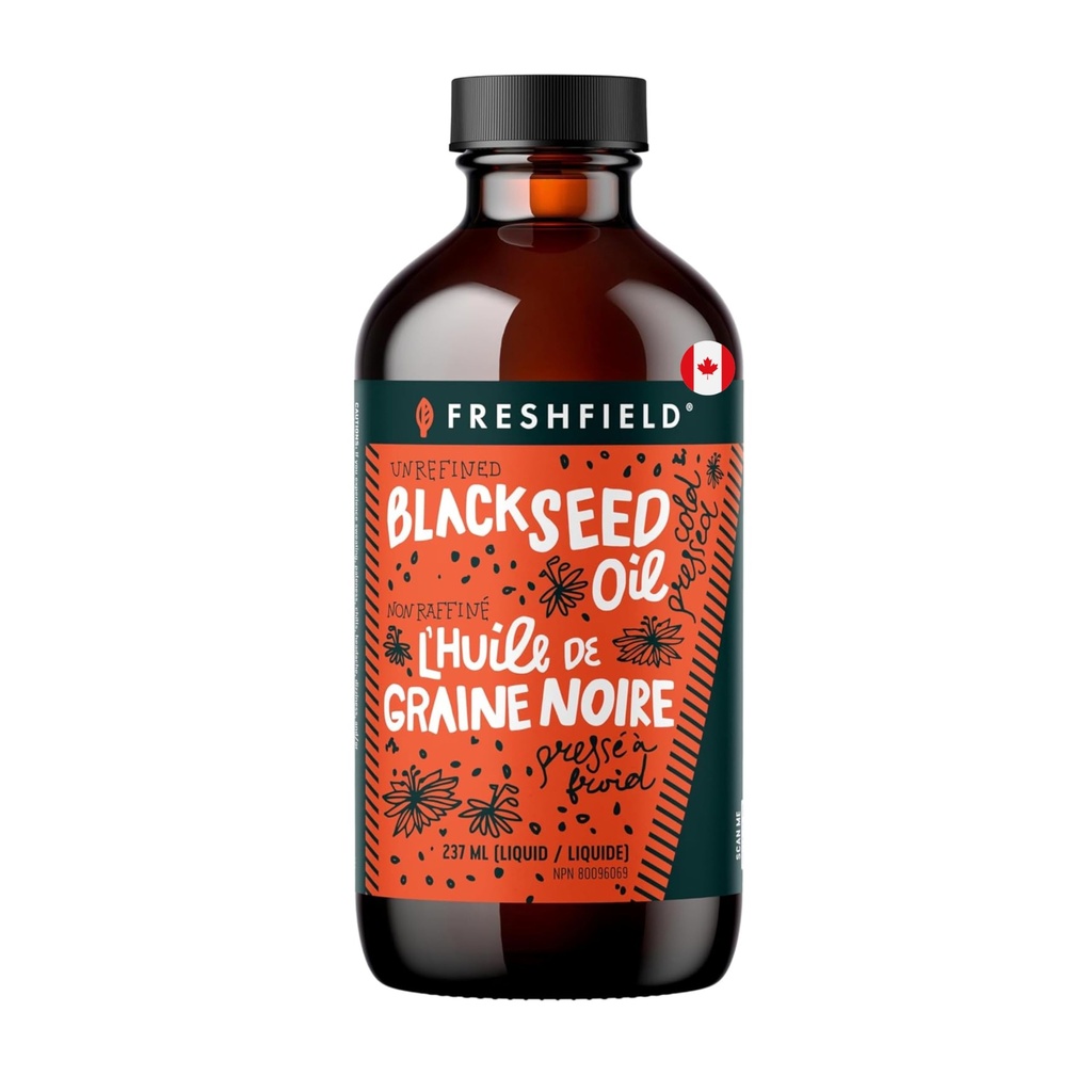 Freshfield Black Seed Oil | Vegan Friendly, Thymoquinone, Premium (Schwarz Cumin Seed Oil, Nigella Sativa) | Cold Pressed | Ultra Strength | Pure and 100% Natural.