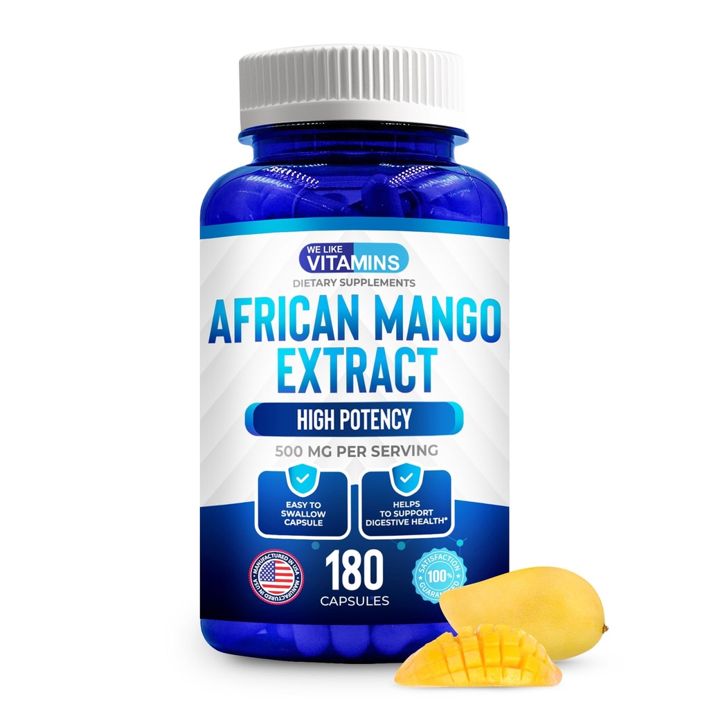 Wir mögen Vitamine African Mango Extract 500mg - 5000mg gleichwertig 10:1-180 Kapseln - 6 Monate Versorgung von afrikanischen Mango Kapseln – unterstützt Stoffwechsel von Fett und Verdauungsstörungen