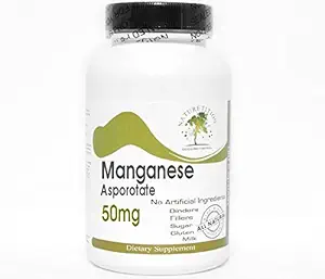 Manganese Asporotate 50mg ~ 200 Kapseln - Keine Zusatzstoffe ~ Naturetition Supplements