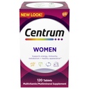 Centrum Multivitamin für Frauen, Multivitamin/Multimineral Supplement mit Eisen, Vitamin D3, B Vitamine und Antioxidantien Vitamine C und E, Glutenfrei, Non-GMO Zutaten - 120 Zähler