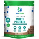 BioTrust Low Carb Protein Pulver – Delicious Whey & Casein Mischung aus Grass-Fed Hormon Free Cows – Non GMO, Gluten Free (Chocolate)
