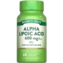 Nature's Truth Alpha Lipoïque Acid 600mg.Plus Biotine Optimizer.60 Capsules.