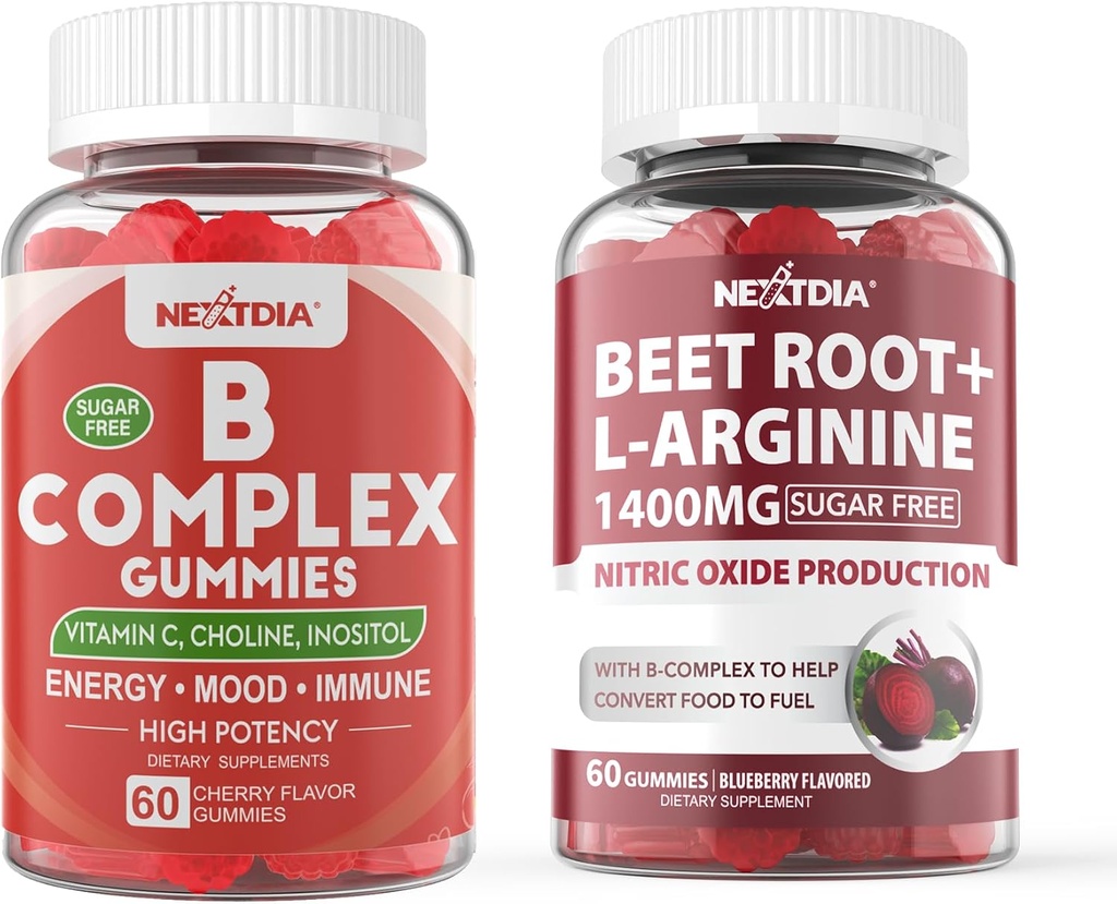 Vitamin B Complex Gummis mit Rüben Wurzelgummis