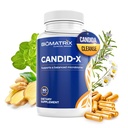BioMatrix Candid-X Gut Cleanse mit Berberine, Oregano, Natrium Caprylate, Kamille, Ingwer, PAU D'arco, Verdauungsergänzung für Männer und Frauen | 90 Kapseln