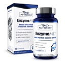 1MD Nutrition EnzymeMD - Verdauungsenzym-Ergänzung - Doctor Formulated | 18 Plant-Based Enzymes - Gas & Bloating Support | 60 Kapseln