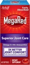 Omega-3 Krill Öl und Joint Supplement - Megared Joint Care 60 softgels - EPA/DHA Fettsäuren, Antioxidantien, Hyaluronsäure, Keine fischige Burp Nachgeschmack wie mit Fish Oil