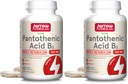 Jarrow Formulas Pantothensäure B5 500 mg - 100 Veggie Caps - Essential B Vitamin - Energy Production & Metabolism Support - 100 Portionen (Pack von 2)