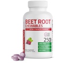 Bronson Beet Root Chewables 2000 MG, aromatisé au raisin - Extra Strength 2000 MG par service de soutien de la circulation Santé cardiaque et l'endurance, non-OGM, 250 comprimés aromatisés au raisin végétarien