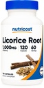 Nutricost Racine de réglisse 500mg, 120 Capsules - Non-OGM, sans gluten