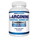 Arazo Nutrition Premium L Arginin - 1340mg Nitric Oxide Booster mit L-Citrulline & Essential Amino Acids für Muskelaufbau und Energie - Leistungsstarke NO Booster zu trainieren Länger & Härter – 60 Kapseln