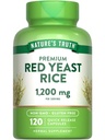 Nature's Truth Red Yeast Riz Capsules 1200 mg de 120 Count.