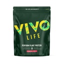 Vivo-vie Protéine végétale en poudre - Pois et chanvre mélange de protéines avec BCAA (34,85 oz, fraise et vanille)