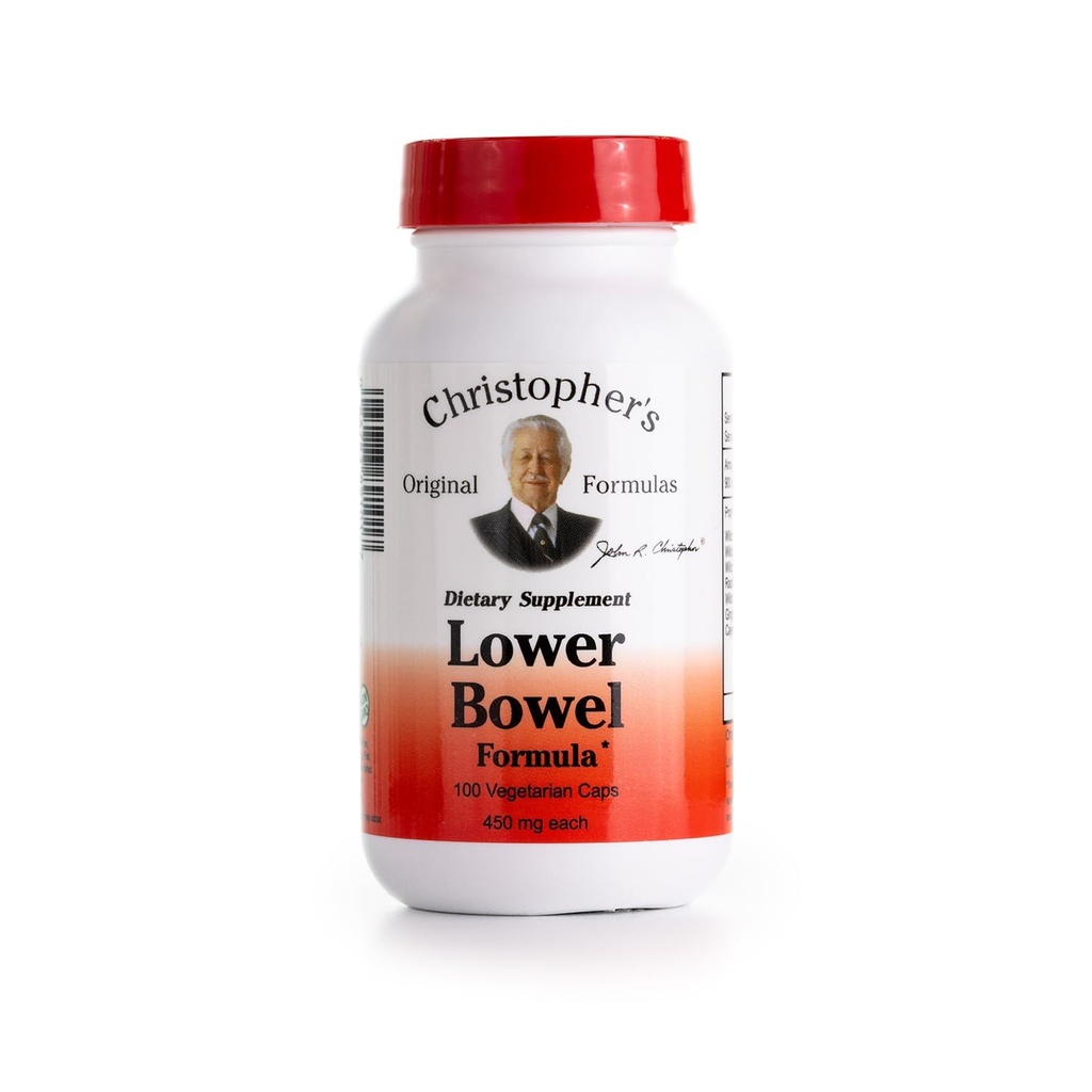 Christopher's Original Formulas Lower Bowel Cleanse Formula Capsules - Kräuter Laxative Colon Cleanse und Gut Cleanse 100 ct.