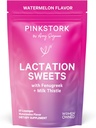Rosa Stork Lactation Süßigkeiten Ergänzung, Stillen Snacks mit Fenugreek und Milchdistel zur Unterstützung Brustmilchversorgung - 30 Wassermelone Candy Drops (Packaging Mai Vary)