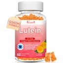 Lutein und Zeaxanthin ergänzt Gummie, Advanced Eye Vitamin Supplement mit Bilberry, Saffron, Grape Seed, Omega 3 für Macular Health, Dry Eye, Visual Function - Orange Flavor, 60 Count