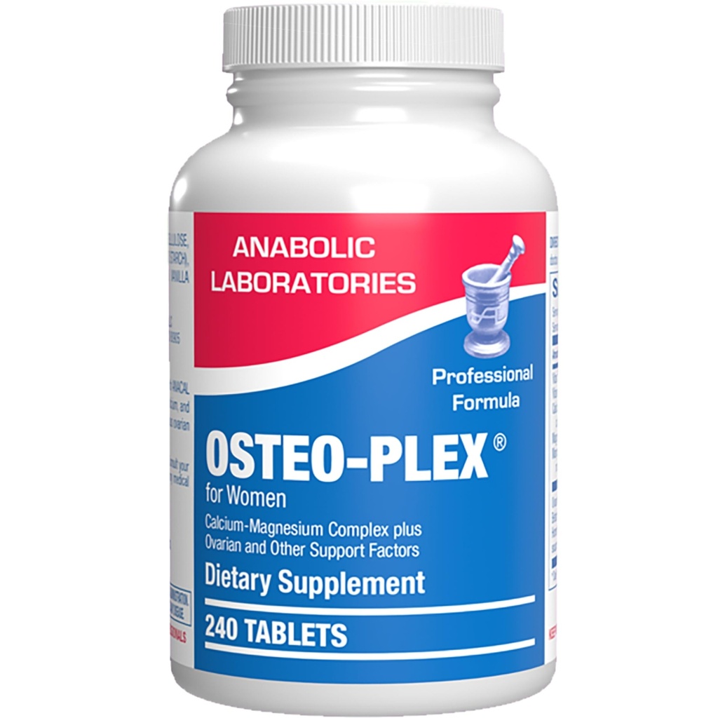 Supplément santé Osteo-Plex Bone pour les femmes - Supplément de la Formule clinique Bone Strength avec Magnésium Calcium Vitamine D3 & Trace Minerals complexe - Facile à avaler comprimés doux - 240 Compte