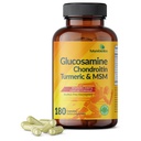 Futurebiotiques Glucosamine Chondroïtine Turmère et MSM Formule articulaire avancée, soutient les articulations saines et la mobilité - non-OGM, 180 capsules