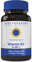 Verjüngungstherapie Vitamin K2 MK-7 | 60-Day Versorgung, hohe Potenz (300mcg) | Einfach zu schlucken Vegetarische Kapseln