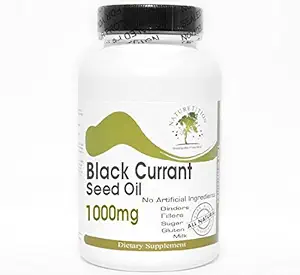 Huile de graines de Currant Noir 1000mg ~ 90 Capsules - Aucun Additifs ~ Suppléments de Naturetition