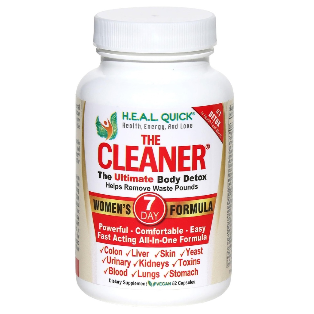 Century Systems The Cleaner Detox, Powerful 7-Day Complete Interne Reinigung Formel für Frauen, Unterstützung Verdauungsgesundheit, 52 vegetarische Kapseln
