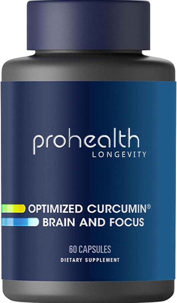 ProHealth Optimierte Curcumin Gehirn und Fokus (60 Kapseln)