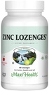 Maxi-Health Zinc Lozenges - Citrate de zinc 10mg - avec vitamine C - Saveur de cerise - 60 Chewables - Kosher