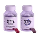Lemme Chill & Sleep Bundle - Stress Relief Gummies with KSM-66 Ashwagandha & Deep Sleep Gummies with Melatonin and Magnesium to Fall Asleep Faster - Gluten-Free and Non-GMO (Variety Pack of 2)