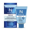 Nervive Schmerzlinderungscreme, Max Strength Non-Greasy-Themen Schmerzlinderung mit Lidocaine und Menthol für Zehen, Füße, Finger, Hände, Beine & Arme, 3.0oz