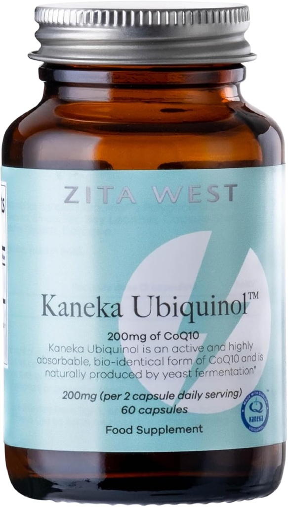 Zita West Kaneka CoQ10 Ubiquinol.com Supplément très absorbant pour les hommes et les femmes.