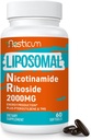 2000 MG Liposomal Nicotinamid Riboside Supplement mit TMG & Pterostilbene, Superior zu Niacinamid für Energie, Immunität, Alter Widerstand, 60 Softgels