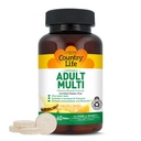 Country Life Adultes à croquer Multivitamine avec Coenzyme B-Vitamines, Antioxydants, Minéraux, Ananas-Orange Flavor - soutient le métabolisme énergétique et la santé immunitaire, sans gluten - 60 Wafers