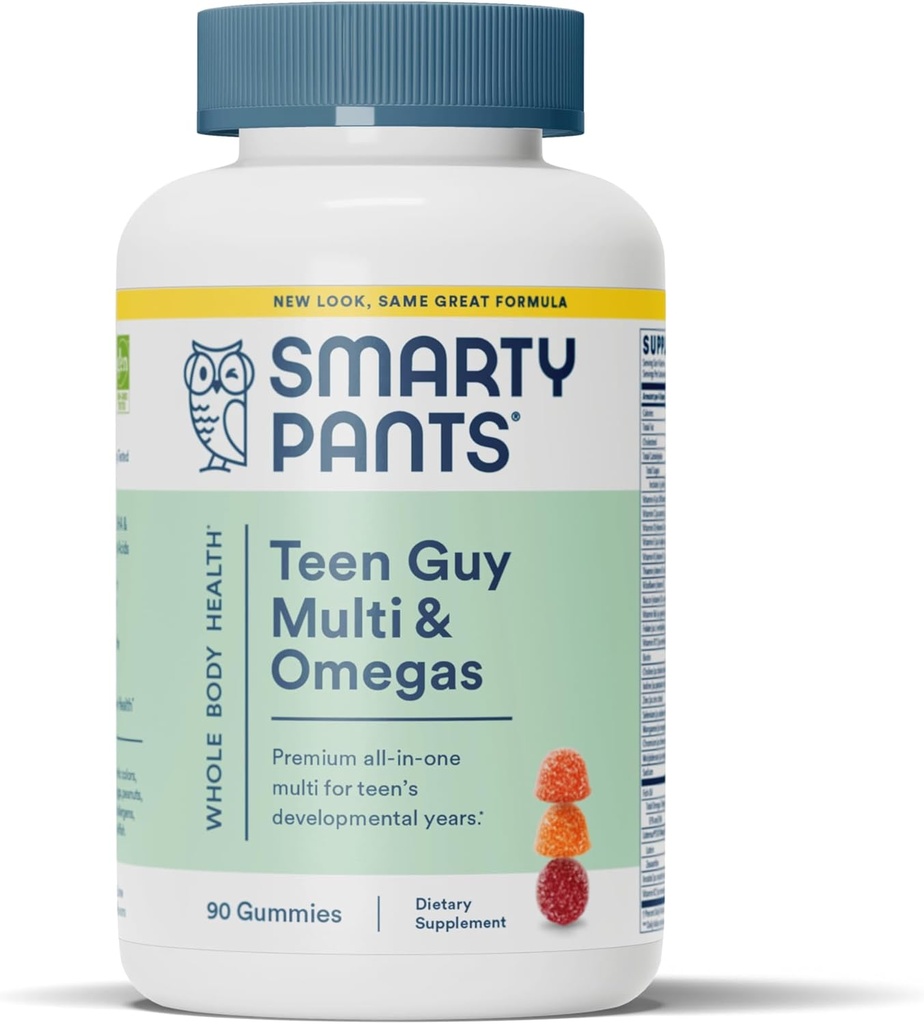 SmartyPants Teen Guy Multi & Omega Gummis, 90 Zähler