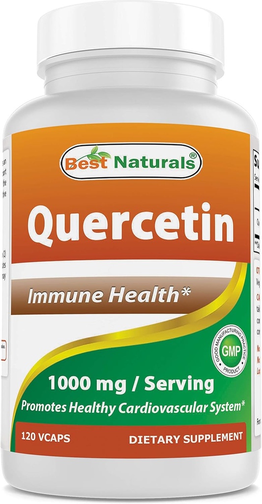 Best Naturals Quercetin 1000 mg/Serving 120 Veggie Kapseln (120 Count (Pack von 1))