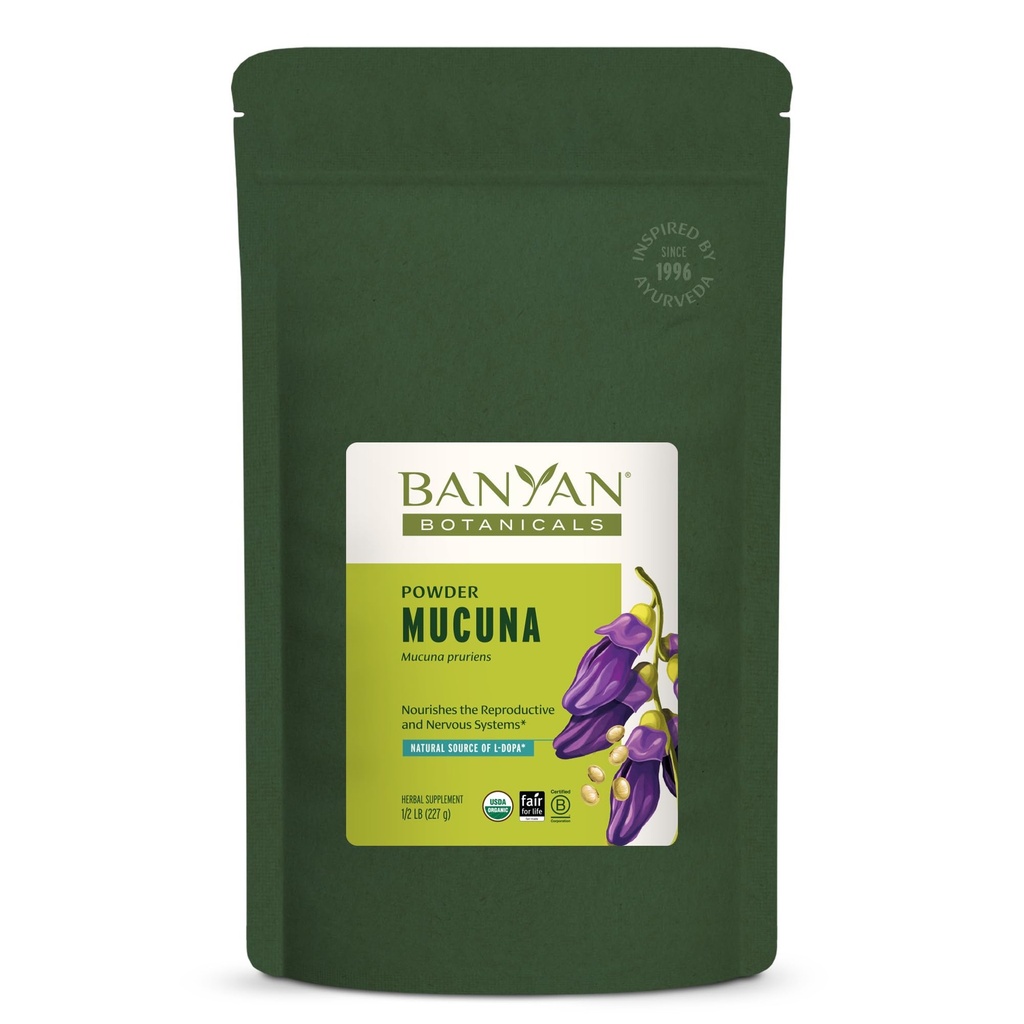 Banyan Botanicals Kapikacchu Powder, 1/2 Pound - USDA Organic - Mucuna pruriens - Natürliche Quelle von L-dopa*