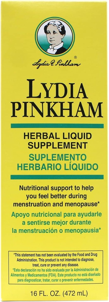 Lydia Pinkham supplément liquide à base de plantes 16 oz (paquet de 10)