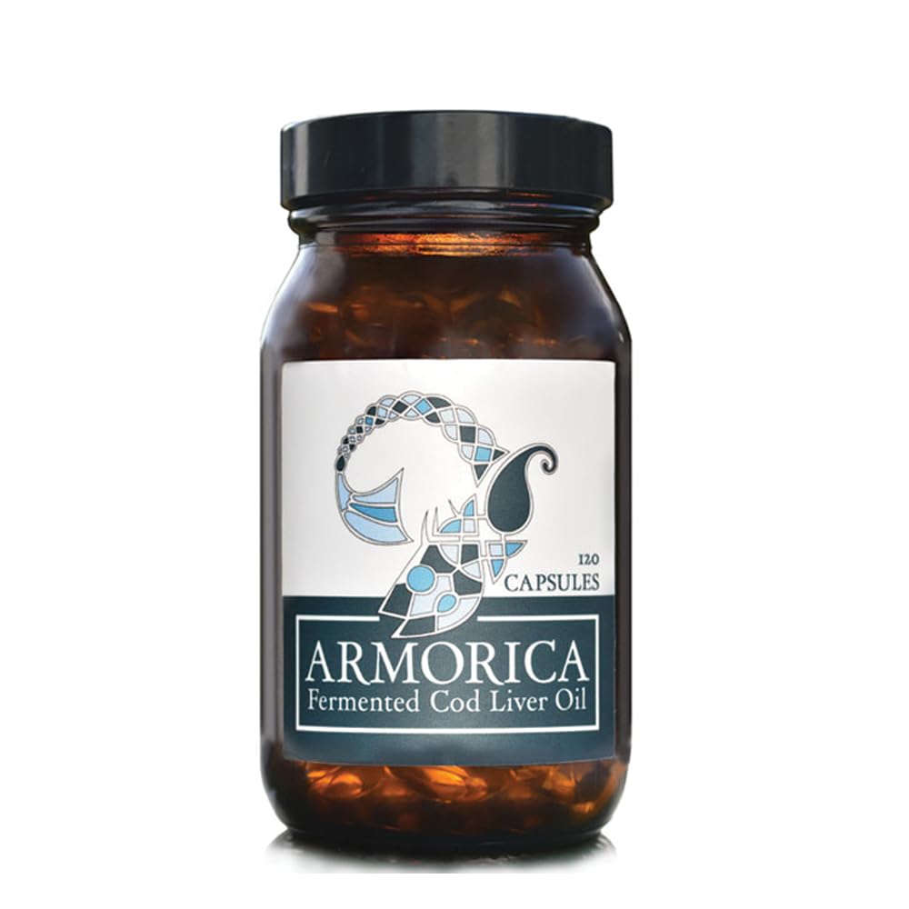 Huile de foie de morue fermentée - L'huile de foie de morue transformée à froid, lacto-fermentée et brute - Fabriquée exclusivement avec de la morue franche (non aromatisée, 120 capsules)