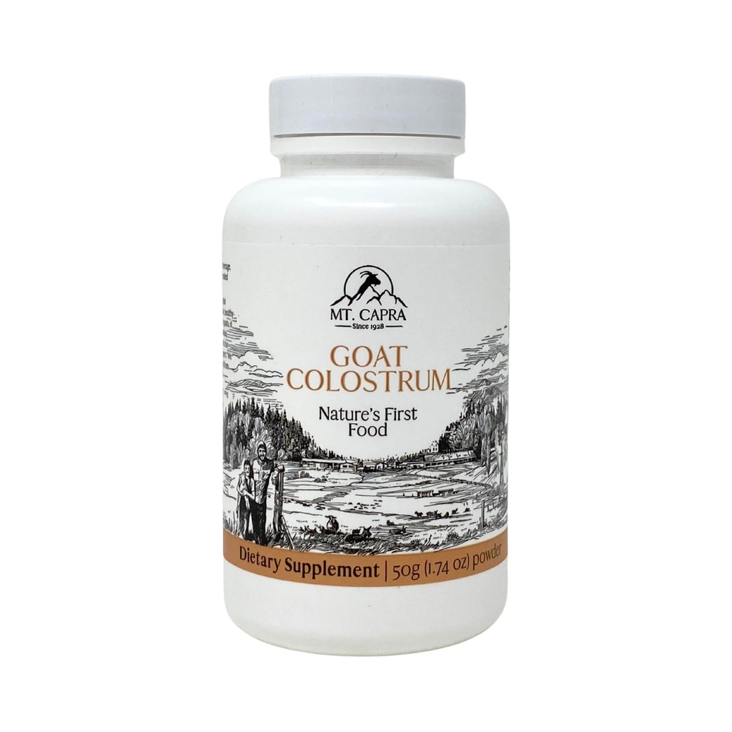 Mt. Capra Lait de chèvre Colostrum de l'Immune en santé, Gut, et performance athlétique.