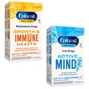 Enfamil Poly-Vi-Sol und Fer-in-Sol Iron Liquid Drop Multivitamin Ergänzungen für Kinder und Kleinkinder, 2x50 mL Dropper Bottle