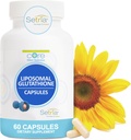 Core Med Science Liposomal Glutathione Supplement (500mg, 60 Kapseln) - Pure Reded Setria mit Phospholipid-Komplex - Antioxidante Ergänzung für Energie, Gehirngesundheit, Haut und Leber Gesundheit