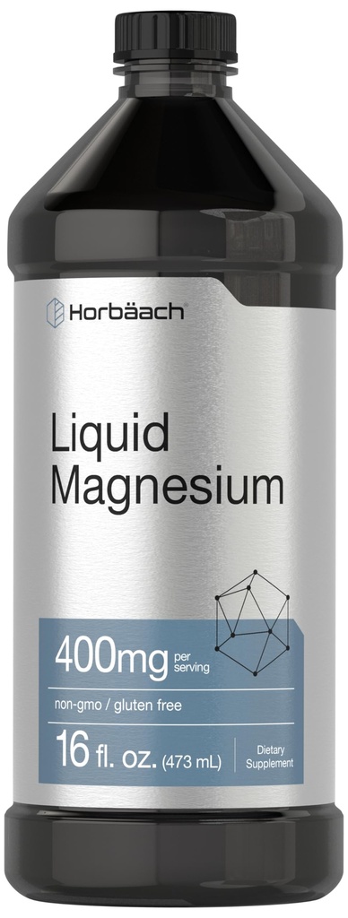 Horbaach Liquid Magnesium 16 fl oz | Vital Trace Minerals Complex | mit Sulfat, Lithium und Boron | Vegetarisch, Non-GMO & Gluten Kostenlose Ergänzung