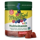 MegaFood Kids Multivitamin Gummis - Kinder Vitamine - Alter 4+ mit Vitamin C, Vitamin D, Zink, Choline und Real Fruit - Gehirn- und Immununterstützung - Berrylicious Flavor - 60 Gummis (30 Servietten)
